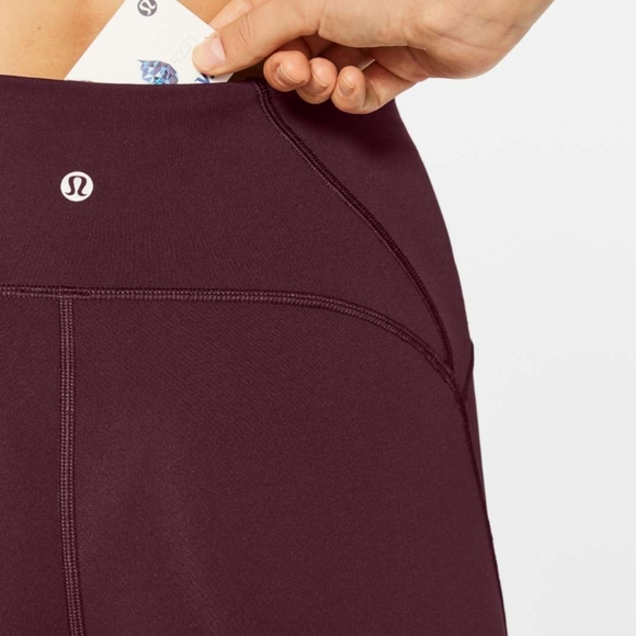 Lululemon Train Times Crop (17") Garnet - Picture 6 of 12